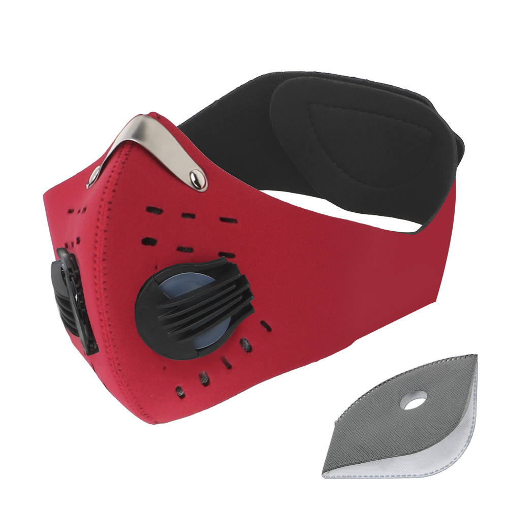 Anti Pollution Mask - Aktivkohle-Anti-Verschmutzungsmaske 1 Stück Atemventil Fahrradmaske mit